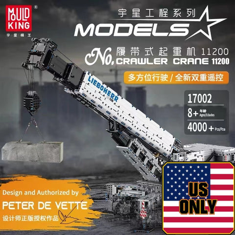 Mould King 17002 Crawler Crane 11200 OVP US Warehouse Version