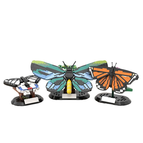 GOBRICKS MOC 140287 Iconic Butterflies