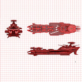 GOBRICKS MOC 128317 Great Imperial Garmilas Deusula the 3rd - Space Battleship Yamato 2205