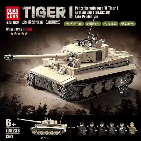 Quan Guan 100233 Tiger I Panzerkampfwagen VI Ausf. E Sd Kfz 181 Tiger Later Production