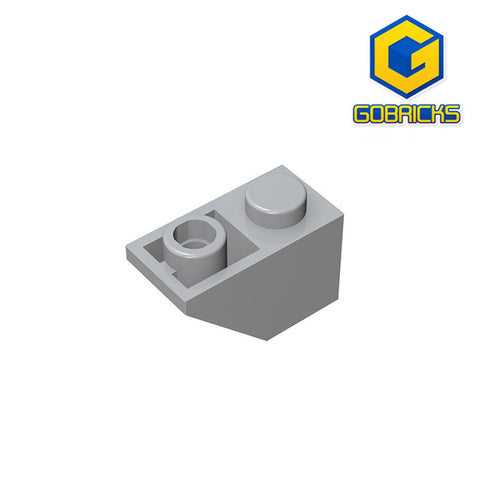 GOBRICKS GDS-597 Slope, Inverted 45 2 x 1 - Your World of Building Blocks
