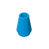 GOBRICKS GDS-606 Cone 1 x 1 without Top Groove - Your World of Building Blocks