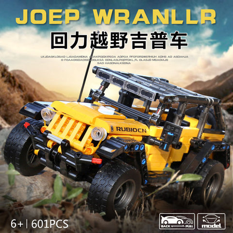 SEMBO 701601 Jeeps Wrangler Pull Back Car - Your World of Building Blocks