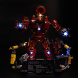 DIY LED Light Up Kit For Super Hero Series Iron Man Anti Hulk Mech 07101 - Your World of Building Blocks