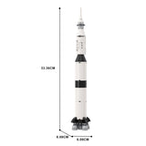GOBRICKS MOC 122492 Apollo Saturn V, 1:330 scale