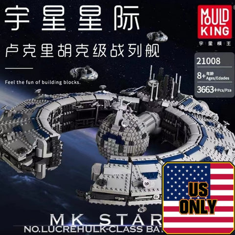 Mould King 21008 Trade Federation Battleship OVP US Warehouse Version
