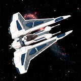 GOBRICKS MOC 143184 The Mandalorian Starfighter Kom'k Class Fighter