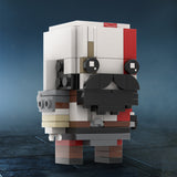 GOBRICKS MOC 75469 Kratos (God of War) Brickheadz