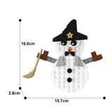 GOBRICKS MOC A0076Y02 Christmas pendant - snowman A