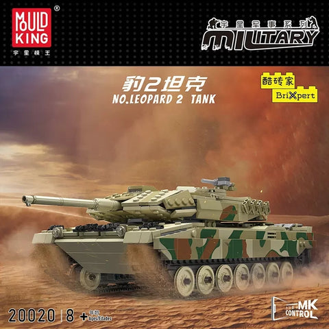 Mould King 20020 RC Leopard 2 Tank