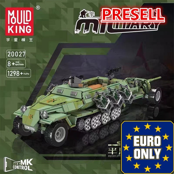 Mould King 20027 Half-track armored vehicle anti-tank gun OVP EU Warehouse Version
