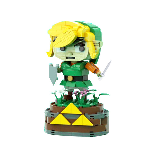 GOBRICKS MOC 136398 BrickPop Link -The Legend of Zelda