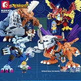 SEMBO 609317 - 609320 Digimon Adventure