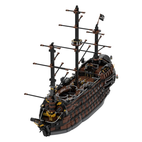 GOBRICKS MOC 156339 brown pirate ship
