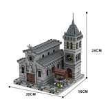 GOBRICKS MOC 33985 Medieval Church - modular