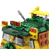 GOBRICKS MOC 125660 Turtle Van Party Wagon TMNT
