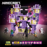 Quan Guan 754 Minecraft Shadow Guardian Castle with Lights