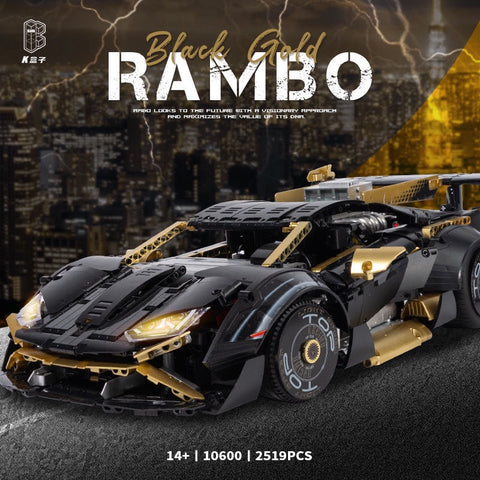 KBOX 10600 Black Gold Rambo Lamborghini Huracán STO