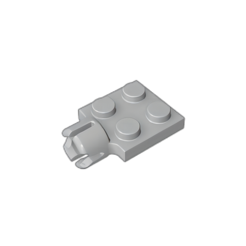 GOBRICKS GDS-2186 Plate Modified 2 x 2 with Tow Ball Socket Short 4 Slots