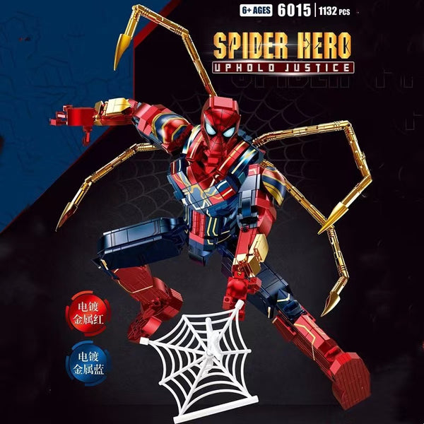 TUOLE 6015 Chrome Spider Man Iron Spider Armor