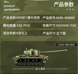 SLUBAN M38-B0860 US Army M26E1 Pershing Tank Second Variation