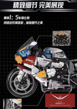 Wangao 388001 Kawasaki Ninja H2R Gundam Version motorcycle RX-78-2