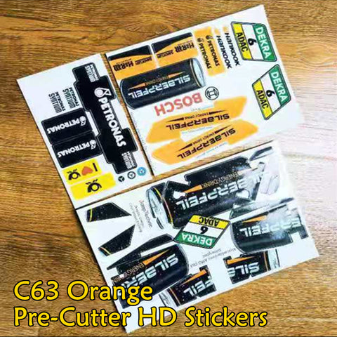 MOC C63 Orange HD Pre-cutter Stickers