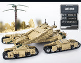 KAZI Mammoth Tank ( combined by 4 Famous Blood and Iron Tanks) - Your World of Building Blocks