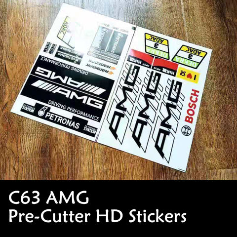 MOC C63 AMG HD Pre-cutter Stickers