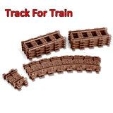 GBL 98215-3&4 Straight & Curved Rail Tracks For Train - Your World of Building Blocks