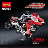 DECOOL 3369 A/B 2 In 1 The BAMW Off-road Motorcycles R1200 GS - Your World of Building Blocks