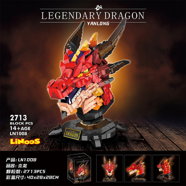 LELE LN1008 Legendary Fire Dragon Head