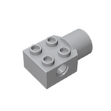 GOBRICKS GDS-1087 Brick Modified 2 x 2 with Pin Hole, Rotation Joint Socket