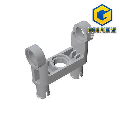 GOBRICKS GDS-1006 Pin Connector Toggle Joint Smooth Double with 2 Pins - Your World of Building Blocks