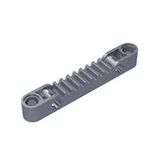 GOBRICKS GDS-1007 Gear Rack 1 x 7 with Axle and Pin Holes