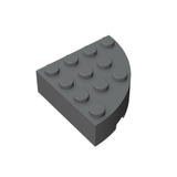 GOBRICKS GDS-1014 Brick, Round Corner 4 x 4 Full Brick - Your World of Building Blocks
