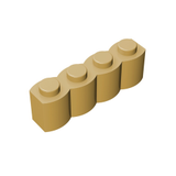 GOBRICKS GDS-1079 Brick, Modified 1 x 4 Log - Your World of Building Blocks