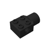 GOBRICKS GDS-1087 Technic, Brick Modified 2 x 2 with Pin Hole, Rotation Joint Socket - Your World of Building Blocks