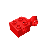 GOBRICKS GDS-1088 Technic, Brick Modified 2 x 2 with Pin Holes and Rotation Joint Ball Half (Vertical Side) - Your World of Building Blocks