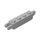 GOBRICKS GDS-1120 Hinge Brick 1 x 4 Locking with 1 Finger Vertical End and 2 Fingers Vertical End - Your World of Building Blocks