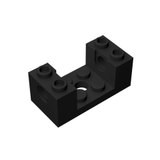 GOBRICKS GDS-1174 Technic, Brick 2 x 4 x 1 1/3 with Holes and 2 x 2 Cutout - Your World of Building Blocks