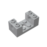 GOBRICKS GDS-1174 Technic, Brick 2 x 4 x 1 1/3 with Holes and 2 x 2 Cutout - Your World of Building Blocks