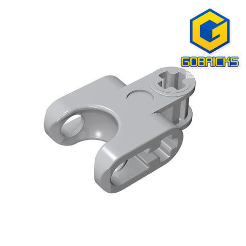 GOBRICKS GDS-1205 Axle Connector 2 x 3 with Ball Joint Socket - Closed Sides, Straight Forks with Open Axle