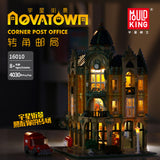 Mould King 16010 Conrer Post Office with LED lights - Your World of Building Blocks