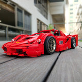 Mould King 13085 RC 1:8 FXX Sport Racing Car with LED light kits - Your World of Building Blocks