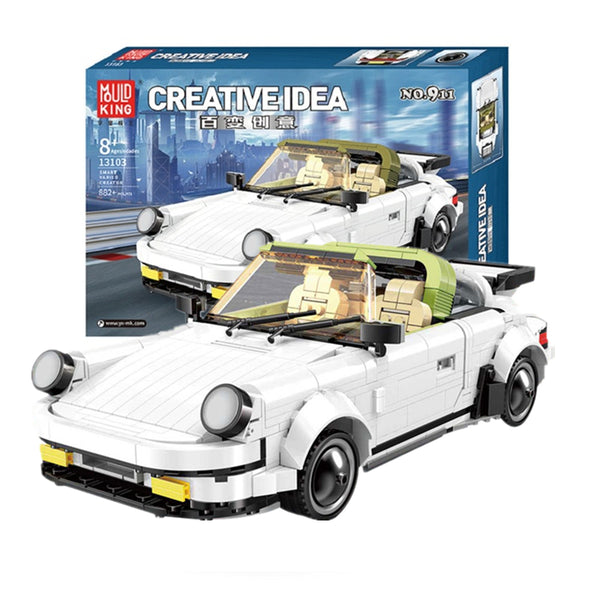 Mould King 13103 The White Classic 911 Sport Car - Your World of Building Blocks