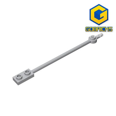 GOBRICKS GDS-1327 Bar 12L with 1 x 2 Plate End Hollow Studs and 1 x 1 Round Plate End