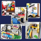 Mould King 16002 Cuitar Shop with LED lights - Your World of Building Blocks