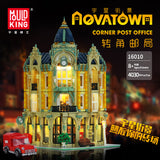 Mould King 16010 Conrer Post Office with LED lights - Your World of Building Blocks