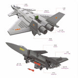 WANGE JX003 J20 Heavy Stealth Military Fighter - Your World of Building Blocks